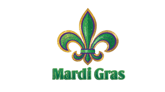 Fleur-De-Lis "Mardi Gras"