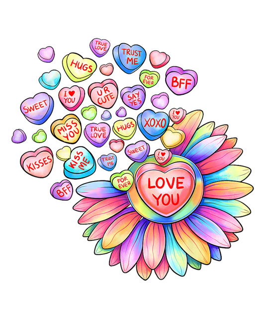 Sunflower Candy Heart